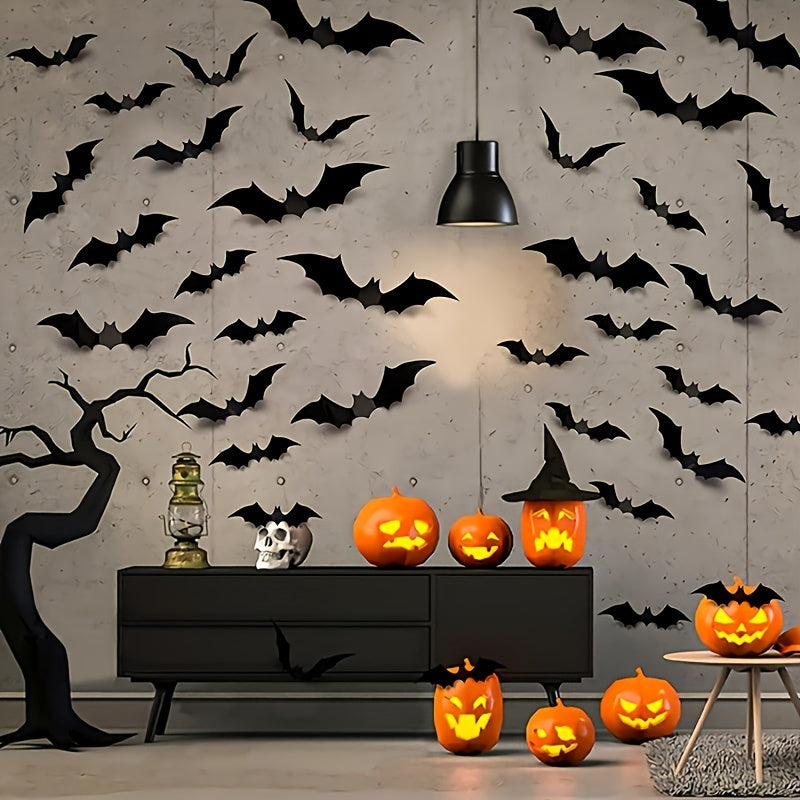 BowLift | 3D Bat Wall Decals – Halloween Decoration Set for Walls & Parties