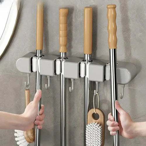 Wall mount for brooms, mops & tools | Bowlift