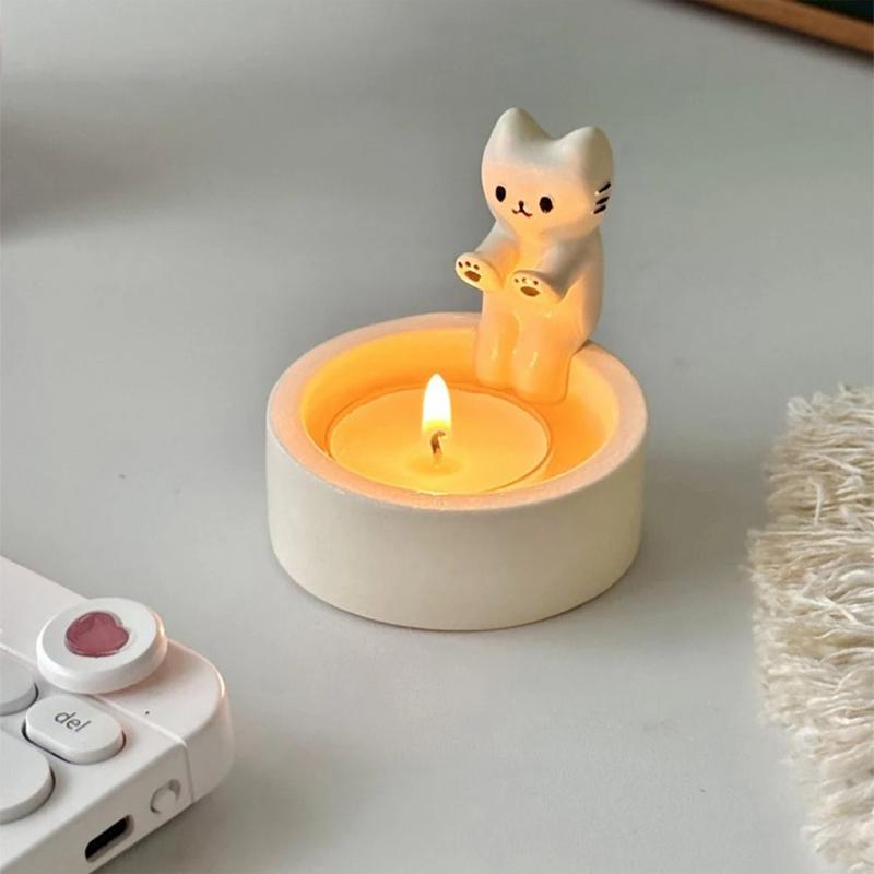 Warm Cat Candle Holder | Bowlift