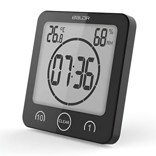 Waterproof Shower Clock with Timer – Practical for Time Management in the Bathroom | Bowlift