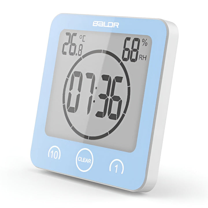 Waterproof Shower Clock with Timer – Practical for Time Management in the Bathroom | Bowlift