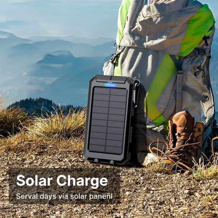 BowLift | Waterproof Solar Power Bank with 30000mAh for Outdoor Adventures