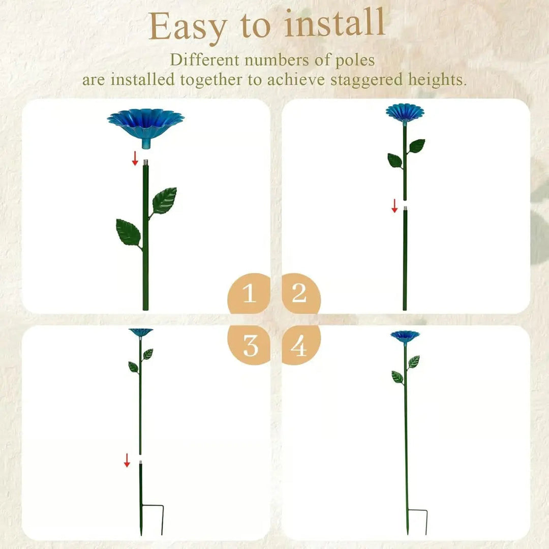 BowLift | Colorful Water Troughs – Attracts Bees & Butterflies to Your Garden (4 Pieces)