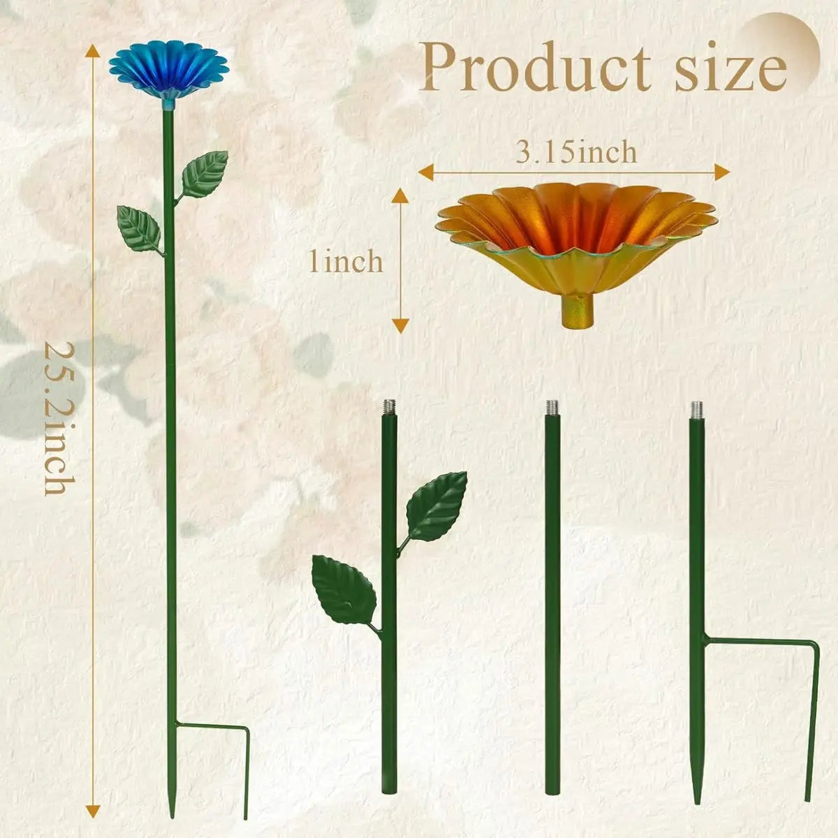 BowLift | Colorful Water Troughs – Attracts Bees & Butterflies to Your Garden (4 Pieces)