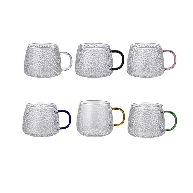 BowLift | Light Luxury Glass Simple Water Cup Household Heat-Resistant Living Room Drinking Cup With Handle Tea Cup