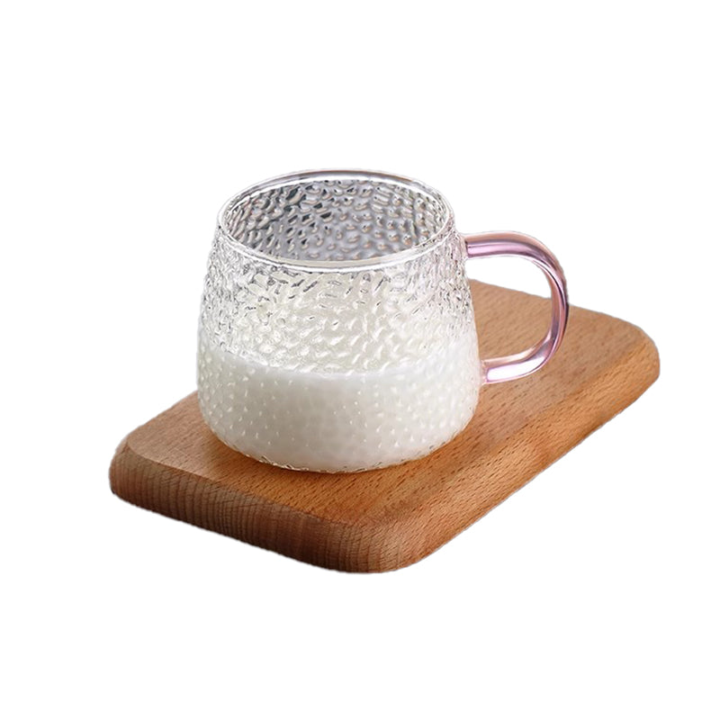 BowLift | Light Luxury Glass Simple Water Cup Household Heat-Resistant Living Room Drinking Cup With Handle Tea Cup