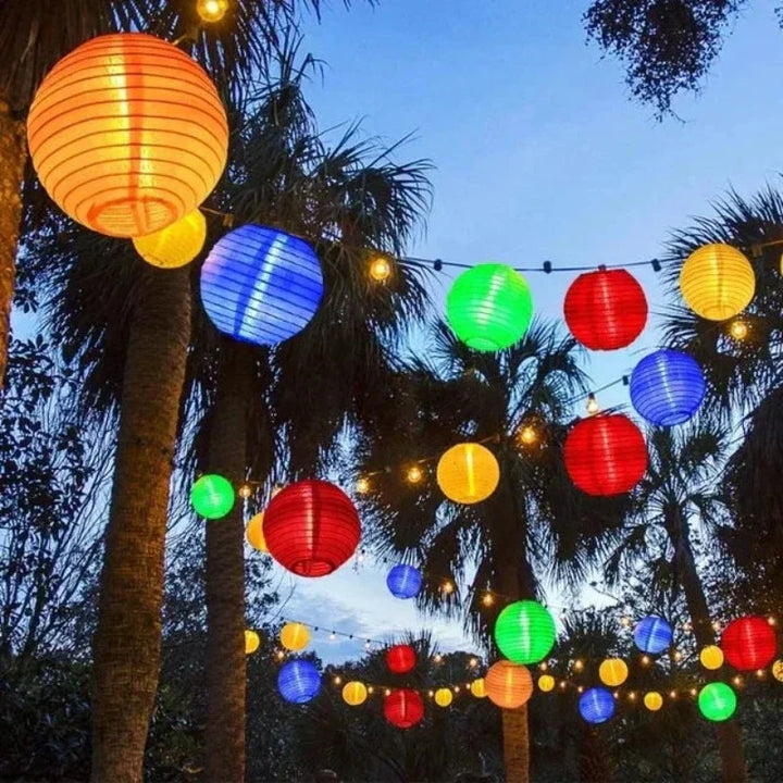 BowLift | SunShade Solar Lantern String Lights – Weatherproof Outdoor LED Decoration