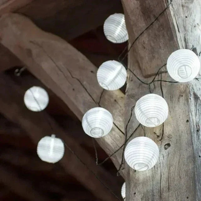 BowLift | SunShade Solar Lantern String Lights – Weatherproof Outdoor LED Decoration