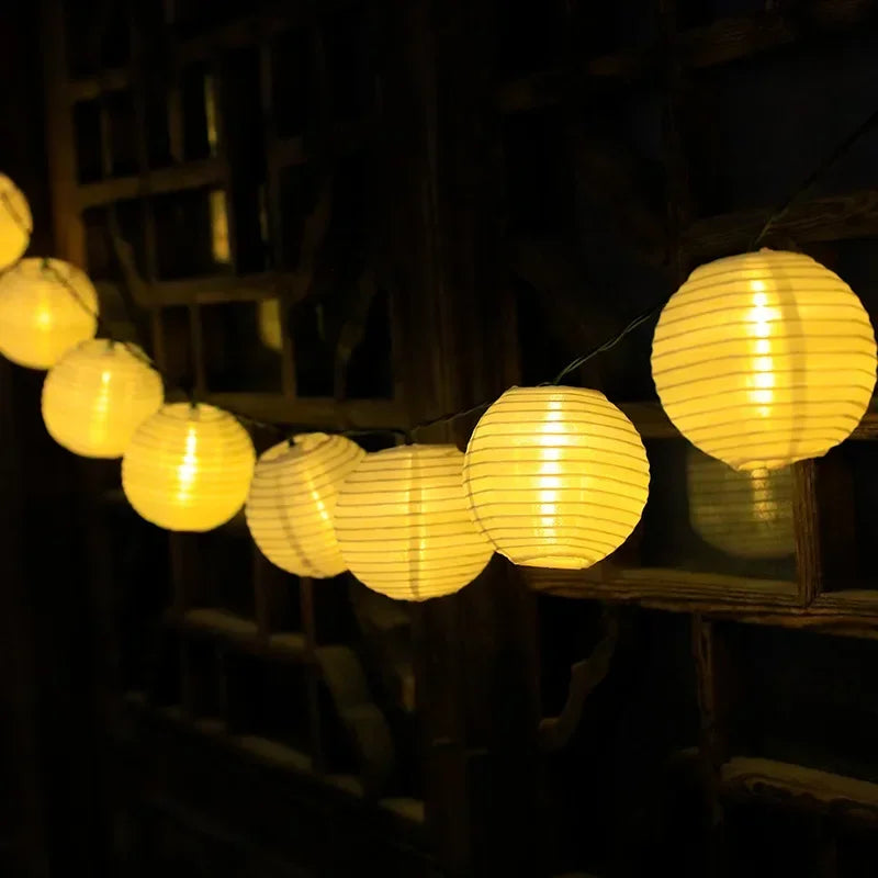 BowLift | SunShade Solar Lantern String Lights – Weatherproof Outdoor LED Decoration