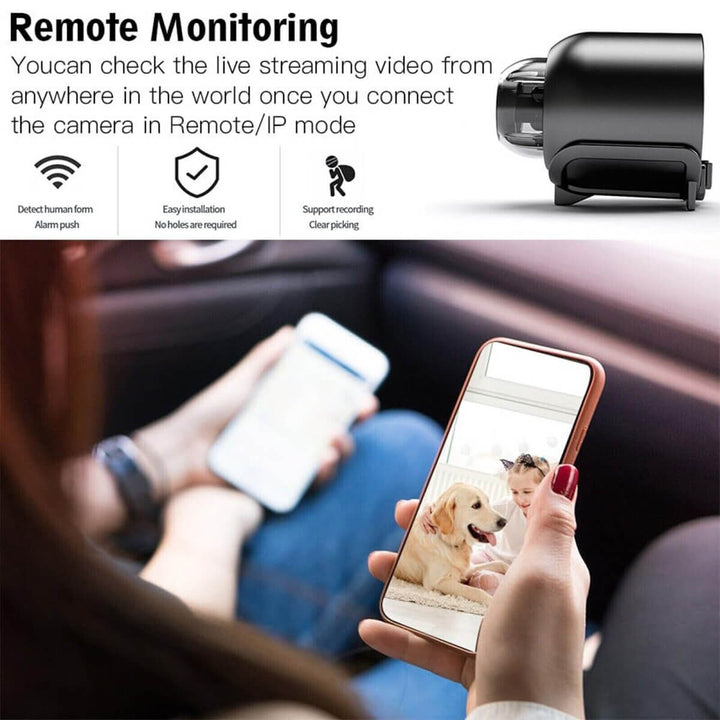 BowLift | Waterproof HD Mini Camera With Night Vision and Wide Angle Lens IP WiFi 1080P HD 160° Wide Angle