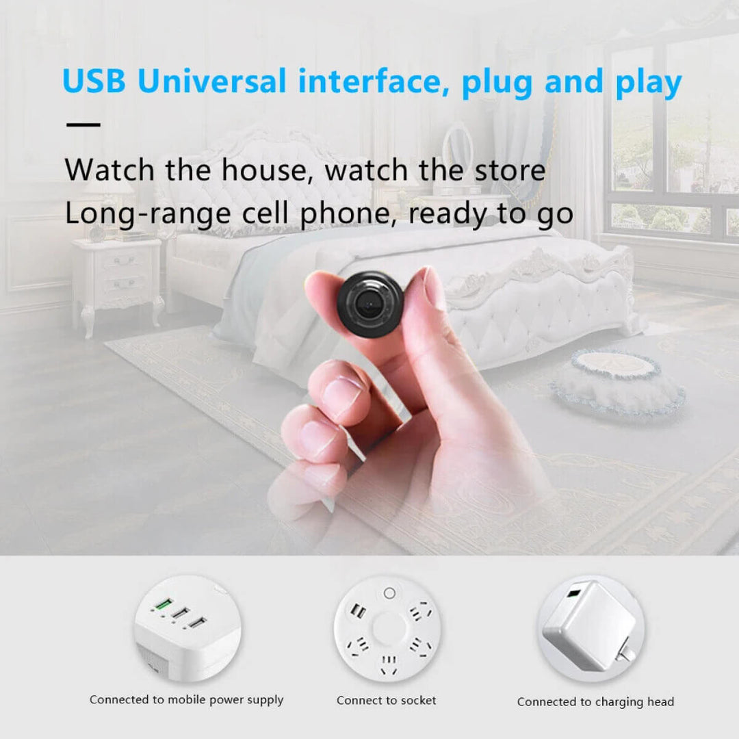 BowLift | Waterproof HD Mini Camera With Night Vision and Wide Angle Lens IP WiFi 1080P HD 160° Wide Angle