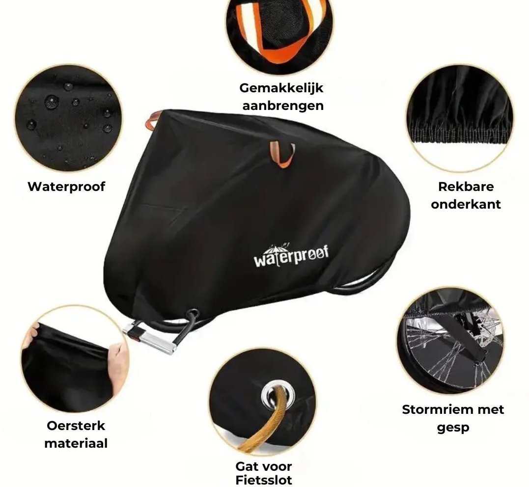 BowLift | Weatherproof Bike Cover – Waterproof Bike Bag with UV Coating and Lock Hole
