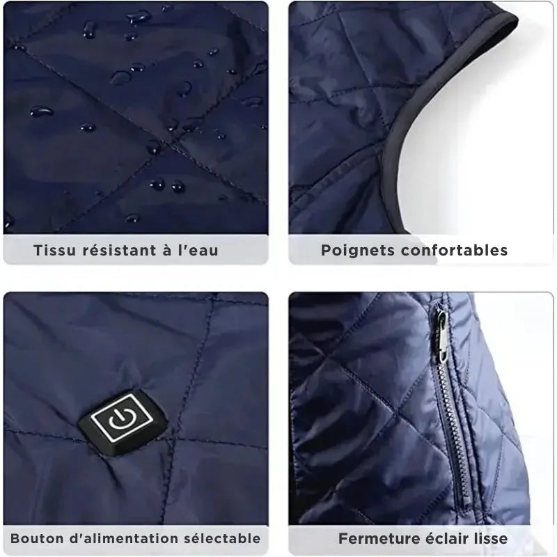 BowLift | Heated vest for women with dual control and 9 heating zones – comfort and warmth for every season