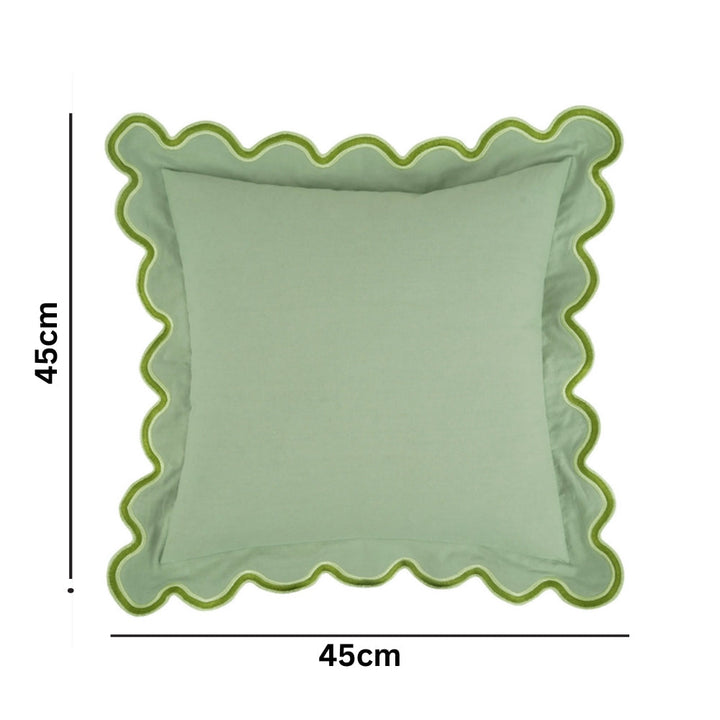 BowLift | Wave Edge Cotton Cushion Cover