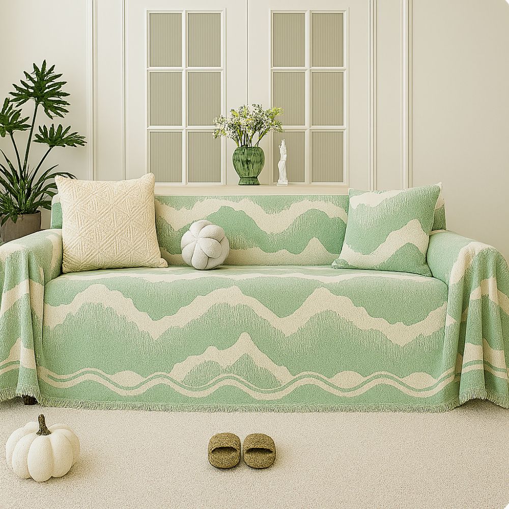 BowLift | Wavescape Chenille Sofa Cover