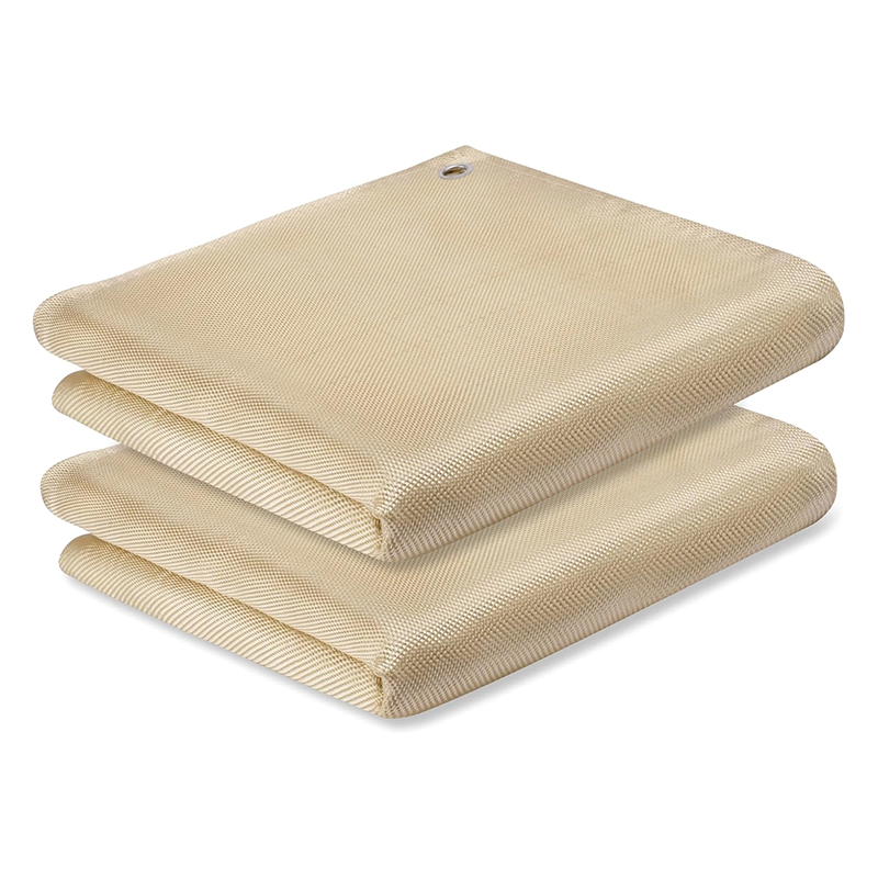 BowLift | Welding Blanket 2 Packs,4x6 ft,Heavy Duty Fiberglass Heat Resistant Fabric,Up To 1022°F Heat Resistant Blanket Set,High Temp Insulation Blanket for Industrial, Smoker, Camping, Grill
