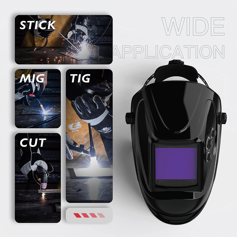 BowLift | Large Viewing Screen,True Color Solar Power Auto Darkening Welding Helmet,4 Arc Sensor Wide Shade 4/5-9/9-13 for TIG MIG Arc Weld Grinding Welder Mask