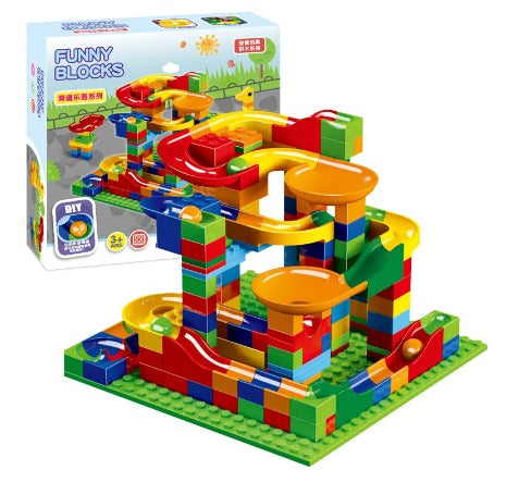 MarbleBuilder Set - Customizable Marble Racing Track for Creation Bowlift