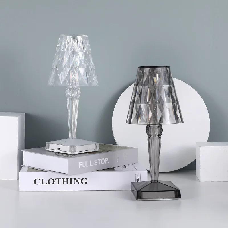 BowLift | Table Lamp Crystal Acrylic Touch Rechargeable