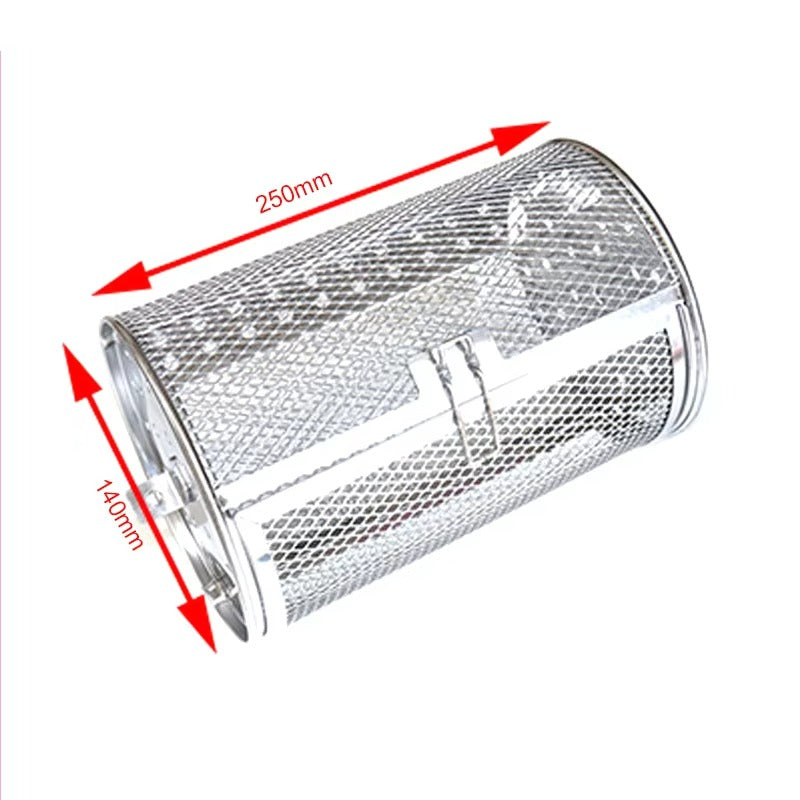 BowLift | Stainless Steel Rolling Grill Basket
