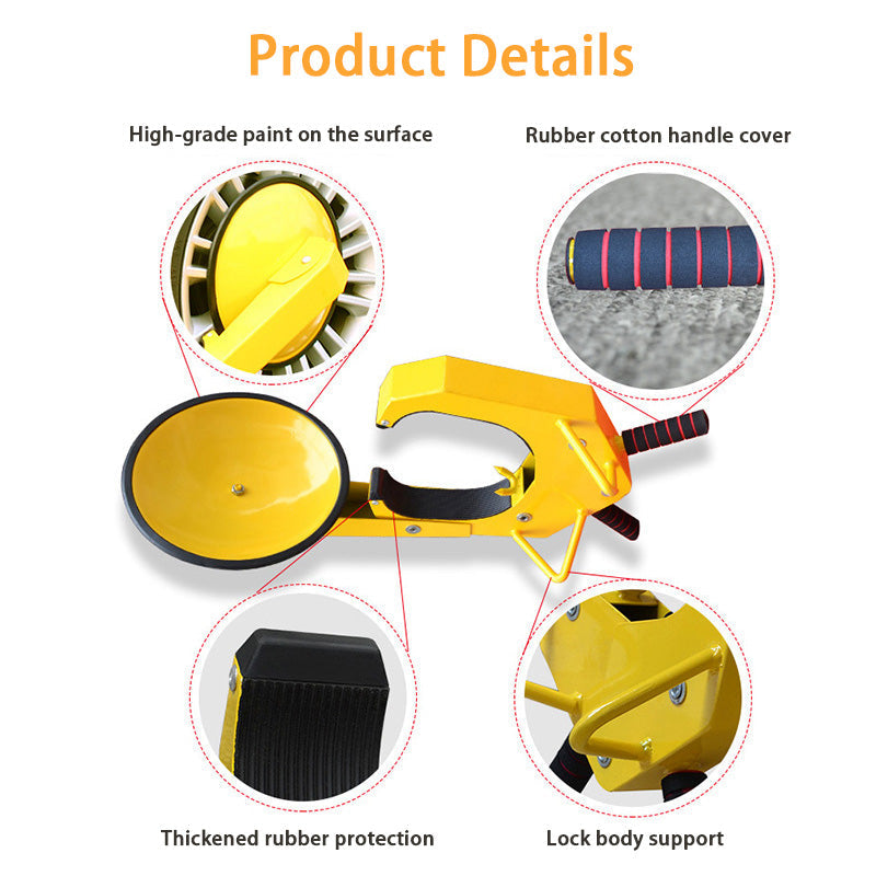 BowLift | Suction Cup Wheel Lock, Property Use Private Car Anti-Theft Car Anti-Theft Lock Thickened Parking Lock
