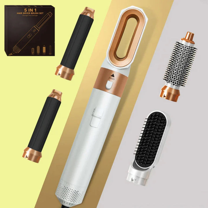 BowLift | 5-in-1 Hair Styler | Auto Curler, Blow Dryer & Flat Brush for All Hair Types at Home