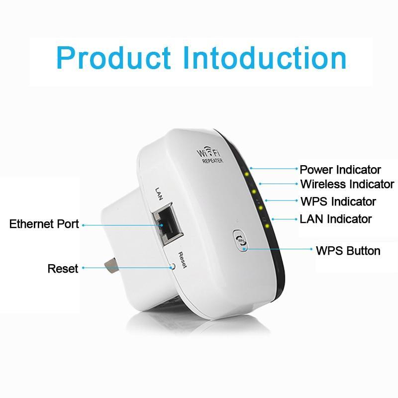 BowLift | WiFi Repeater Amplifier WiFi Extender 300Mbps Wireless Wi Fi Range Extender Wi Fi Signal Amplifier Booster 802.11N Access point