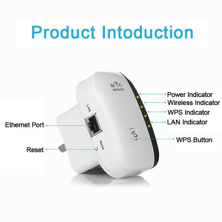BowLift | WiFi Repeater Amplifier WiFi Extender 300Mbps Wireless Wi Fi Range Extender Wi Fi Signal Amplifier Booster 802.11N Access point