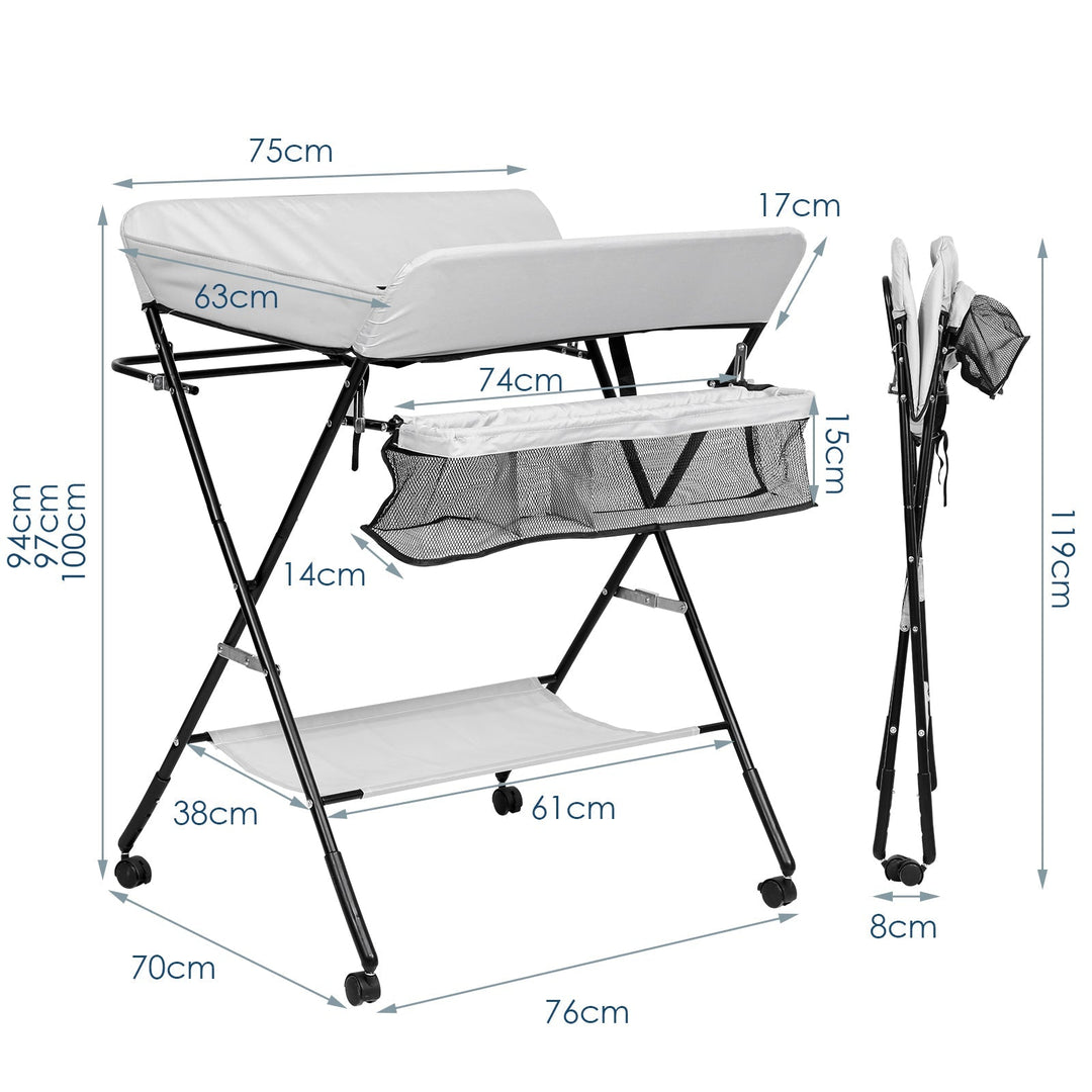 Foldable Changing Table Baby Changing Unit | Bowlift