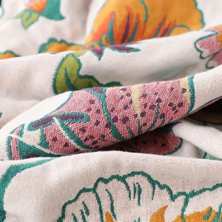 BowLift | Wildflower Botanical Reverie Cotton Blanket