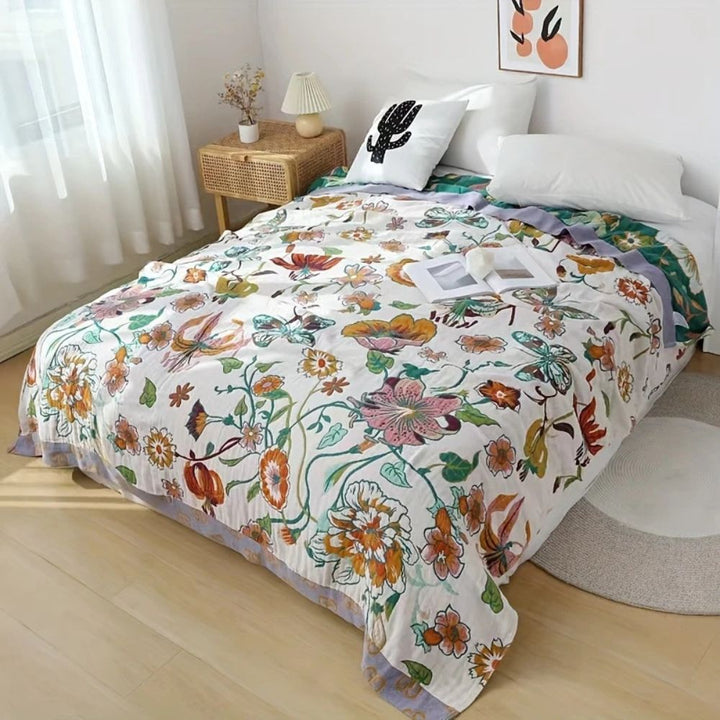BowLift | Wildflower Botanical Reverie Cotton Blanket