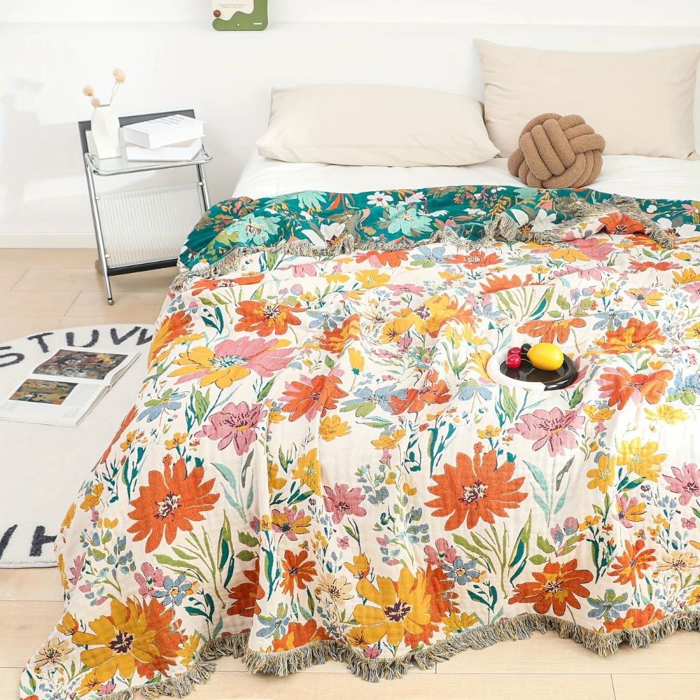 BowLift | Wildflower Garden Cotton Blanket