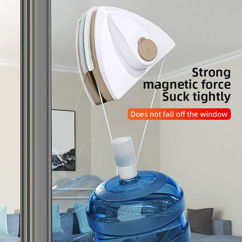 BowLift | Magnetic Double-layer Window Cleaner with Automatic Water Discharge