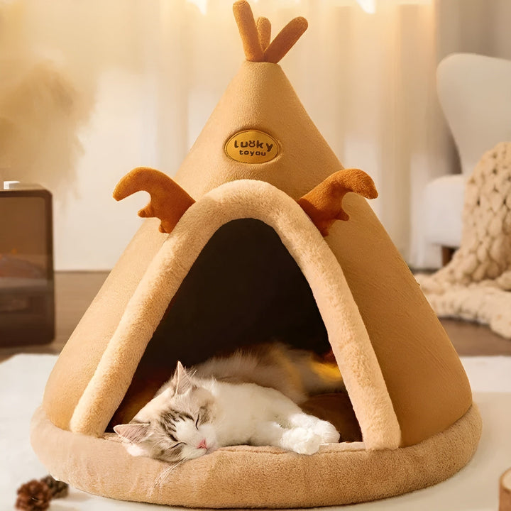 Cozy Tent Home for Pets - PurrPalace | Bowlift