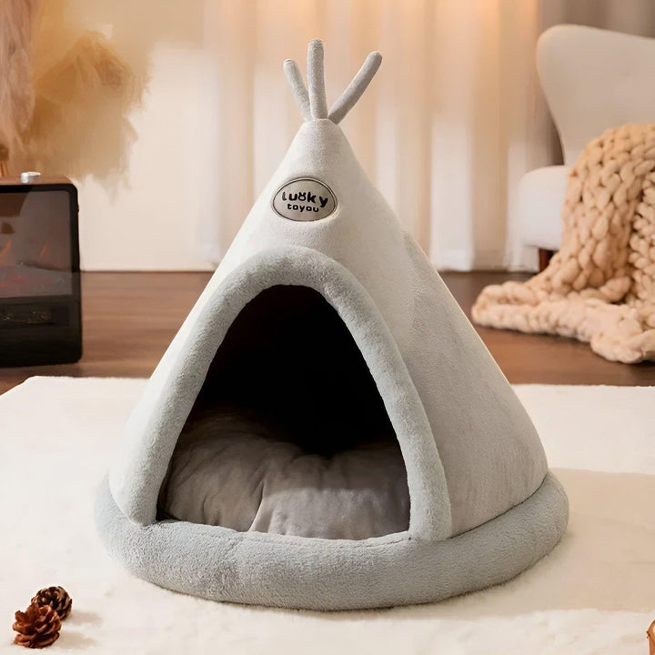 FluffyHaven House - Cozy Tent-like Pet House | Bowlift