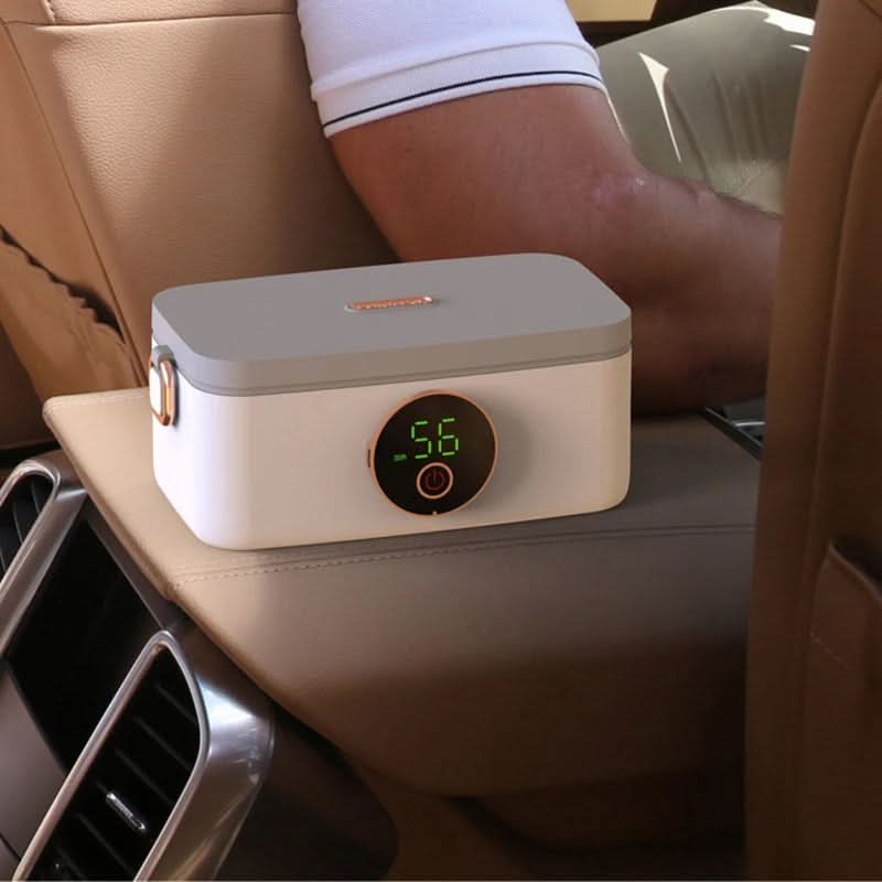 BowLift | Wireless Heating Lunch Box with Battery & 5 Heating Levels (1000 ml Stainless Steel)