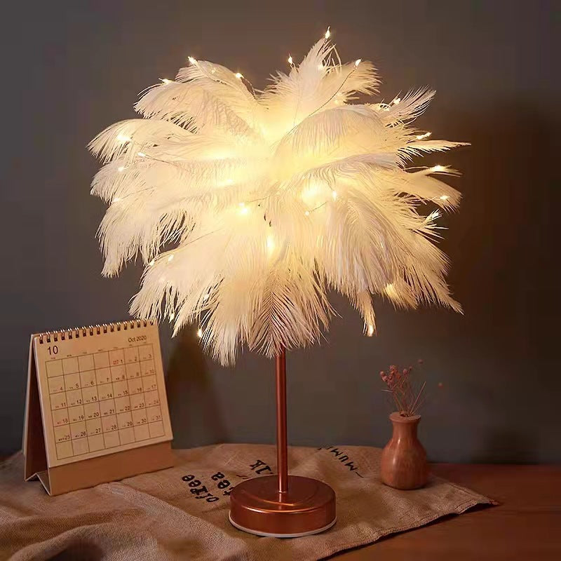 OstrichGlow Nightlight - Unique Mood Lamp with Pink Foot Bowl Lift