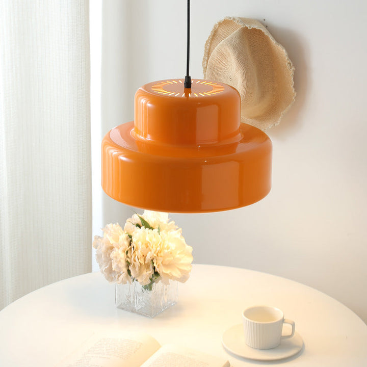 BowLift | Italian Hanging Lamp Bauhaus in Orange Color – Modern Design with Retro Accent