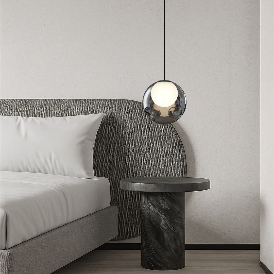 BowLift | Italian Glass Pendant Lamp with Height Adjustment – Elegant Lamp for Living Rooms and Dining Rooms, Perfect as a Lamp Over the Table