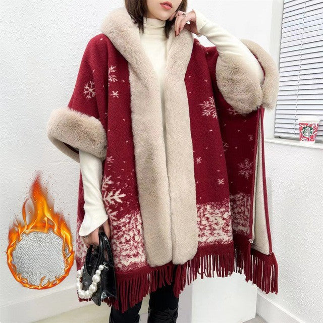 BowLift | Wearable Blanket Women Lining Long Poncho