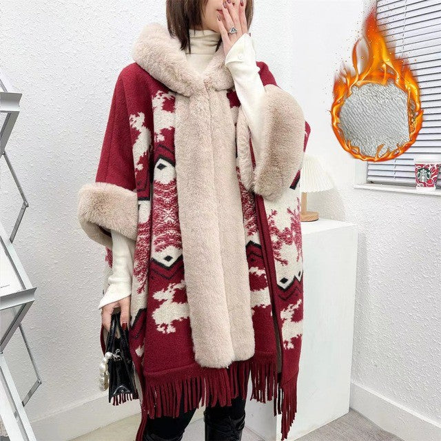 BowLift | Wearable Blanket Women Lining Long Poncho