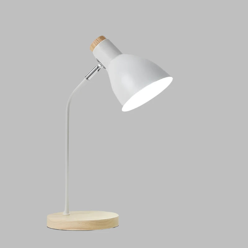 Wood Table Lamp – Creative Scandinavian Desk Light made of Wood and Metal | Bowlift
