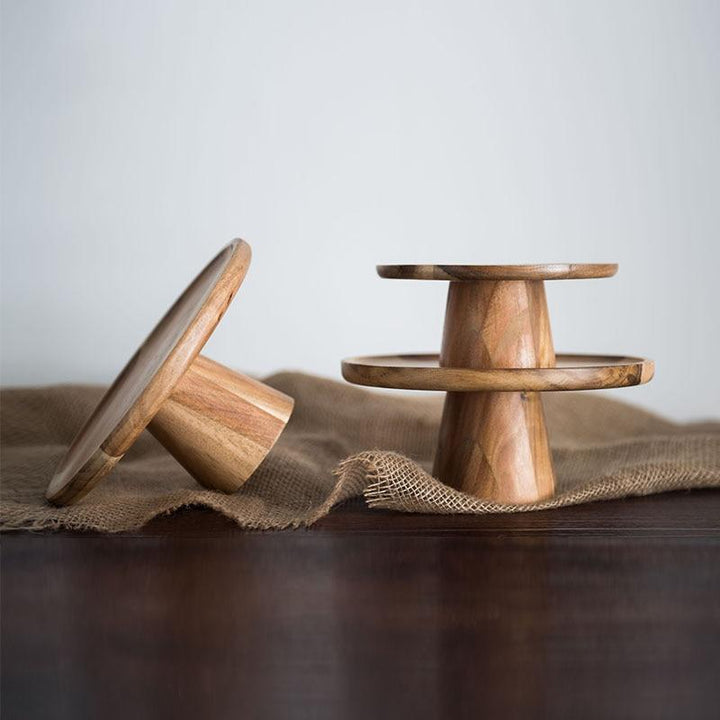 BowLift | Wood Cake Stand
