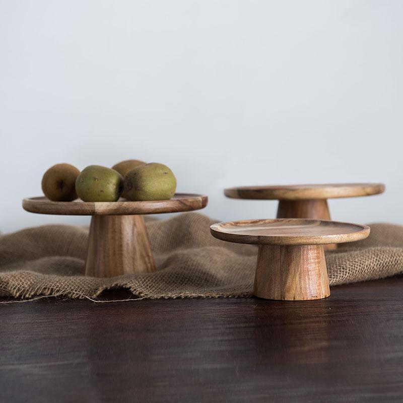BowLift | Wood Cake Stand