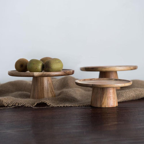BowLift | Wood Cake Stand