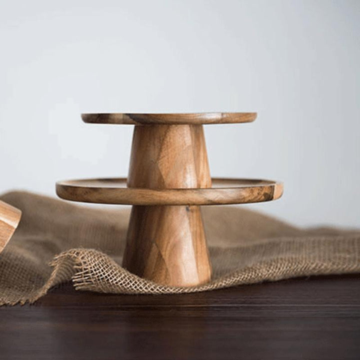 BowLift | Wood Cake Stand