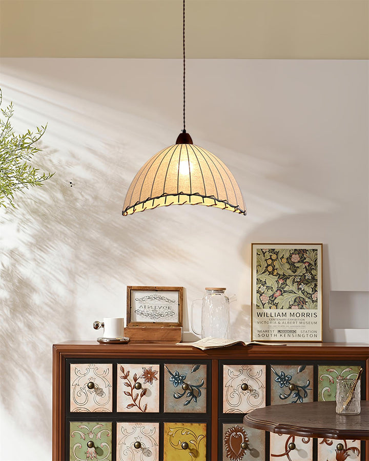 BowLift | Pendant lamp with natural materials and subtle light