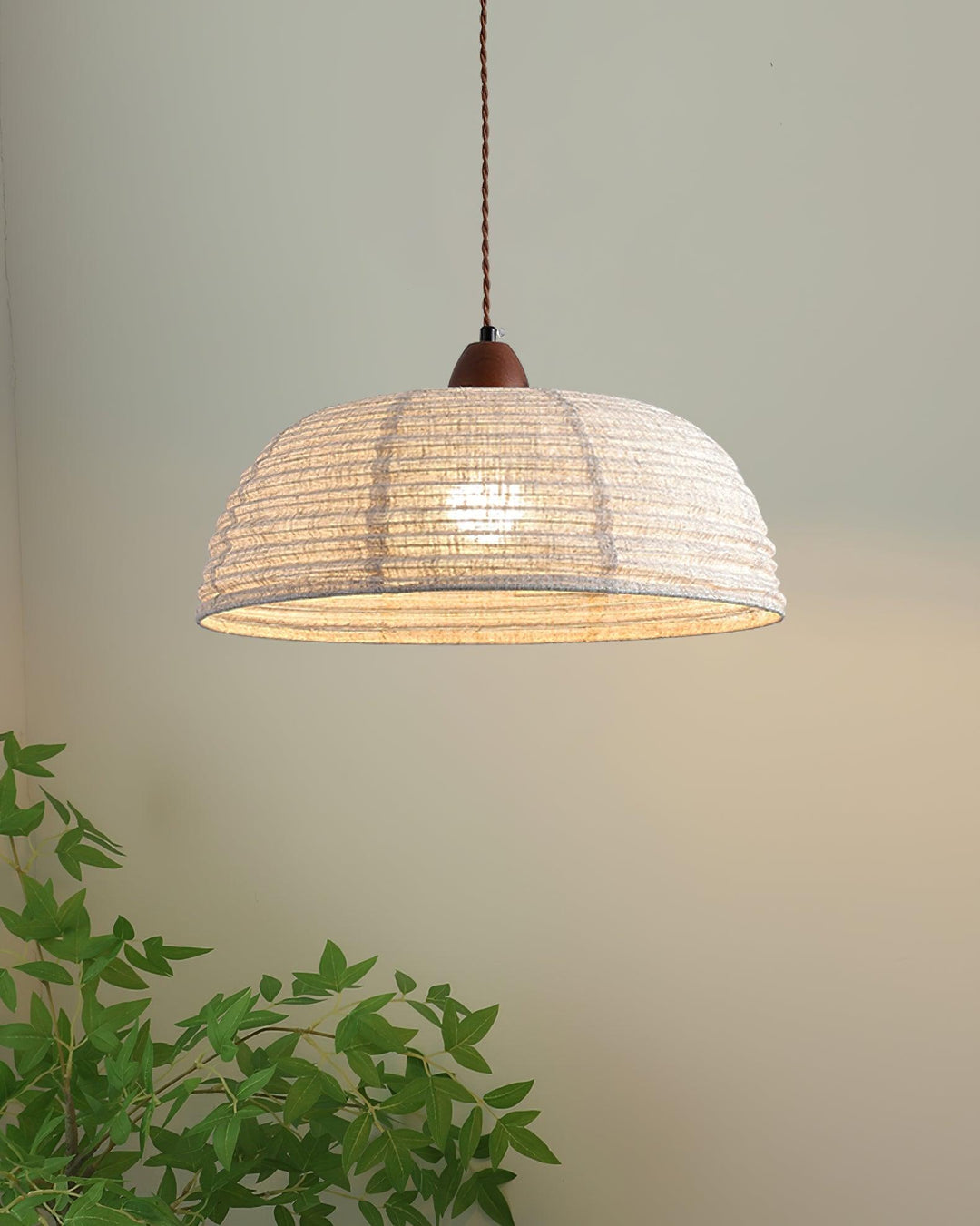 BowLift | Pendant lamp with natural materials and subtle light
