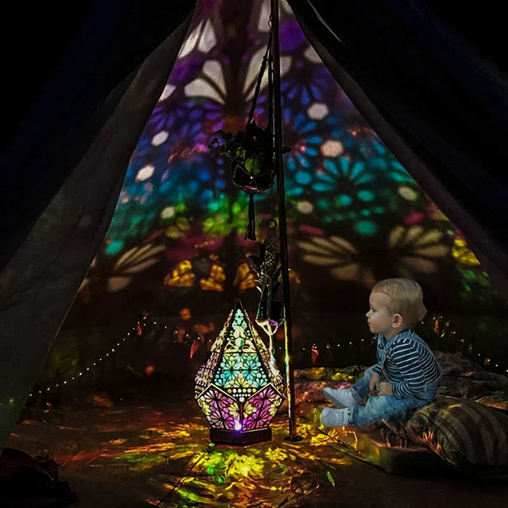 BowLift | PrismaGlow Holographic LED Projector Lamp - Colorful Ambient Lighting