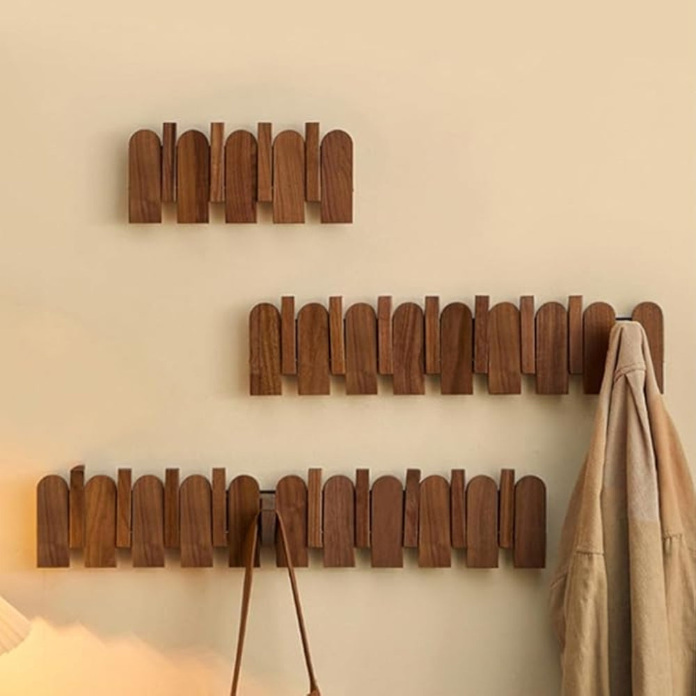 BowLift | Piano Wooden Hook Wall Coat Rack